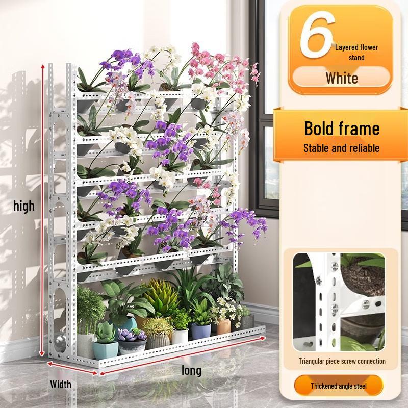 HC Angle Steel Mobile Flower Stand