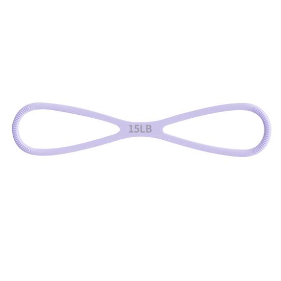 Figure 8 Exercise Resistance Band Arm Shoulder Stretch Strength Training Fitness Elastic Strap 15/25/35Lbs Men Women Anti-slip Silicone Tension Rope