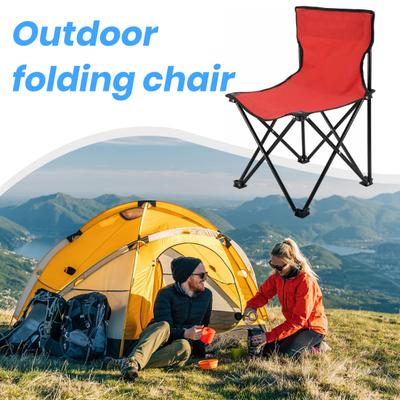Camping Chair with Backrest Ergonomic Design Strong Load-bearing Compact Size Portable Folding Stool Chair Camping Supplies