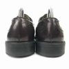 Venturini Italy Leather Plain Toe Red Purple Dress Shoes 27.0-27.5(USED)