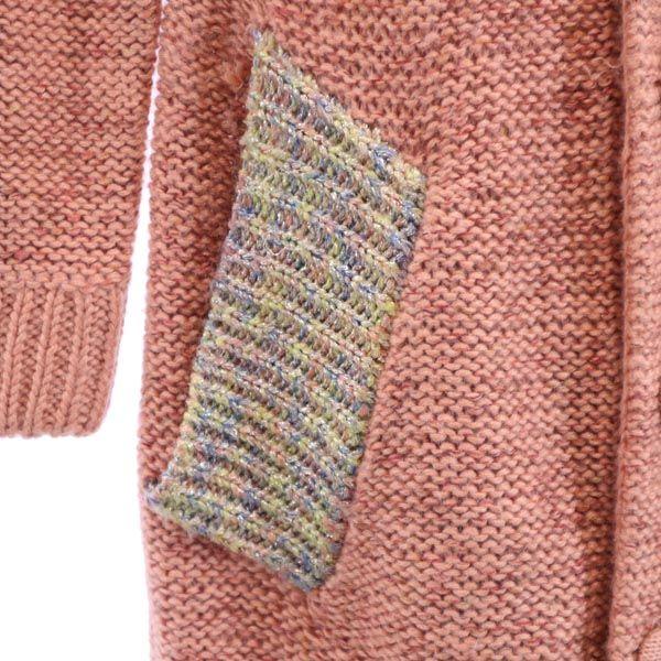 Ne-net Long sleeve Knit long cardigan 2 Pink Hoodie Women Used