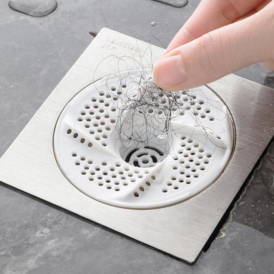 3Pcs Hair Drain Catcher Design Easy-Grip Hair Catcher Strainer Handle Tub Rotating Drainage Drain Clog Preventer
