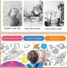 Children Drawing Roll Sticky Coloring Paper Roll DIY Painting Toy Color Filling Paper Graffiti Scroll for Kids Educational Toys