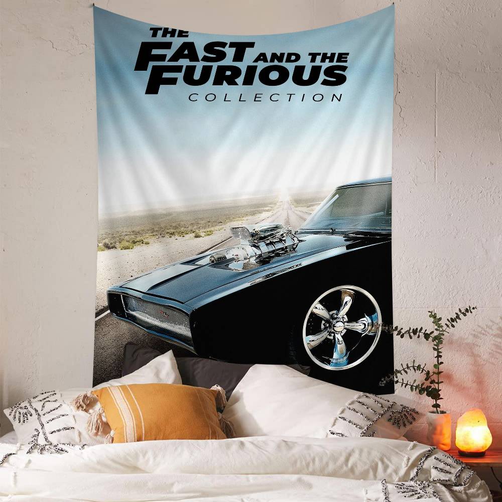Film Fast Furious Hängendes Bohème-Wandteppich Hängendes Tarot Hippie Wandteppiche Schlafsaal Japanischer Wandteppich
