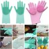 Magic Silicone Rubber Dish Washing Gloves Eco-Friendly Scrubber Cleaning Sponge