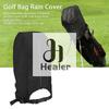 Black Golf Bag Rain Cover Dustproof Rain Hood Club Protector Portable Golf Bag Rain Cover For Golf Bag And Carry Cart Stand Bag