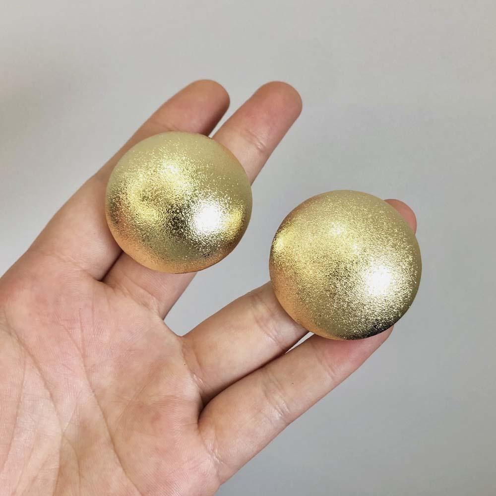 

New Metal Round Earrings With Fashionable Personality Gold Frosted Earrings Women s Trendy Jewelry Accessories