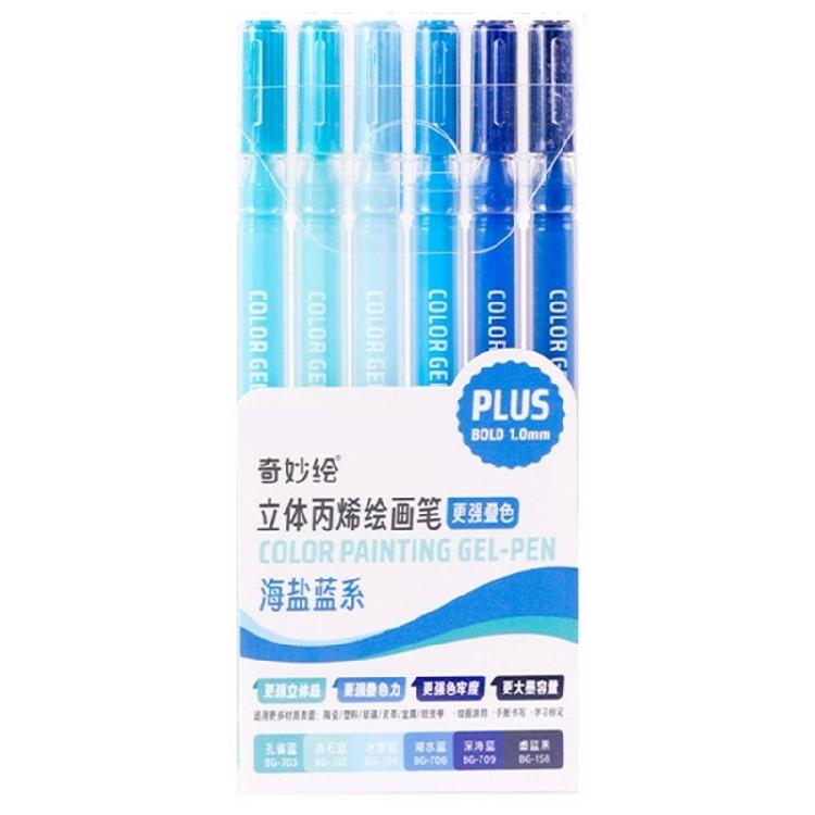 6/12/54 Farbige Malstifte Zeichenstift Acrylmarker Acrylfarbstift Gelstift Bastelbedarf für Keramik Glas