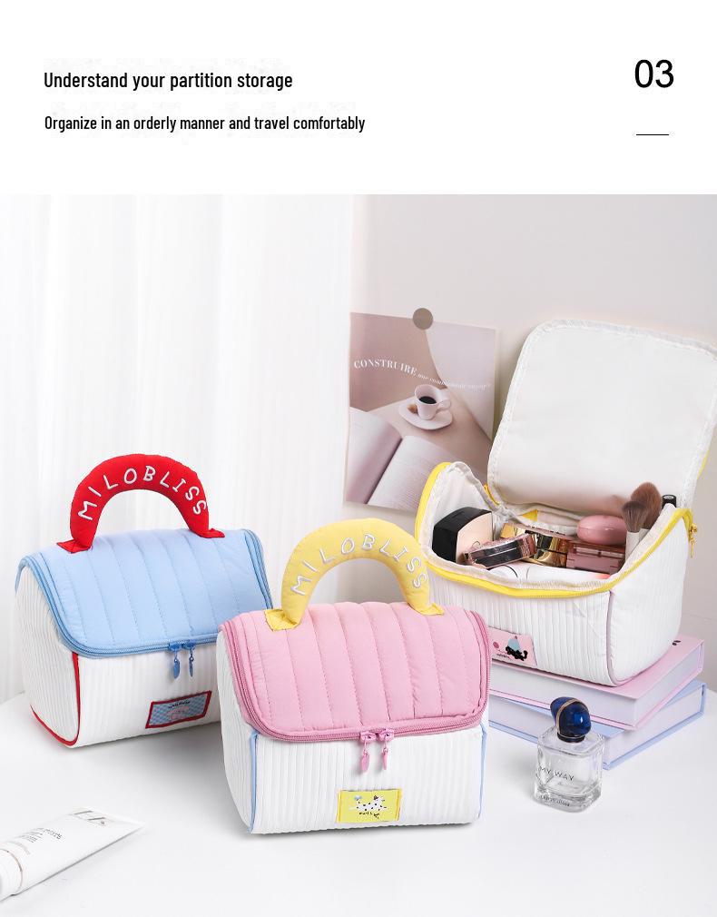 Charming House-Shaped Cosmetic Bag - Large Capacity, Waterproof, Portable Souvenir Storage