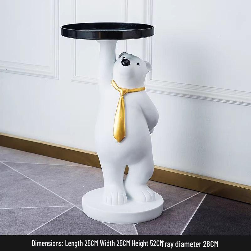 

Элегантный поднос «Белый медведь»: Креативное украшение-органайзер для гостиной или прикроватной тумбочки - Идеальный подарок на новоселье.