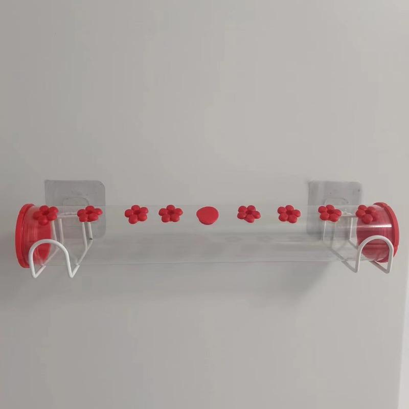 Window Hummingbird Water Feeder Single Row Flower Long Tube Hummingbird Bird Feeder
