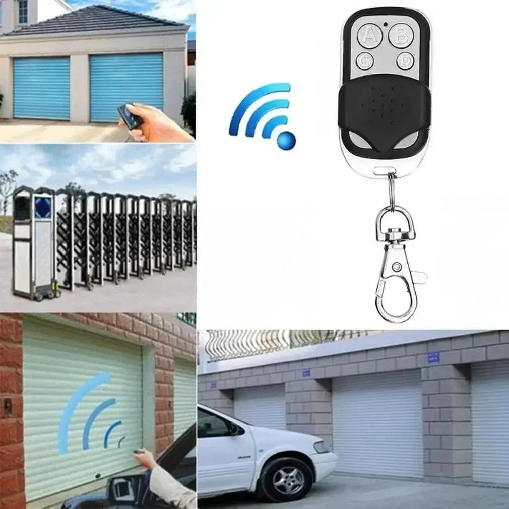 433MHz Metal Push Button garage door copy controller Remote Control Transmitter 4 Button Universal  Garage Door Opener Remote