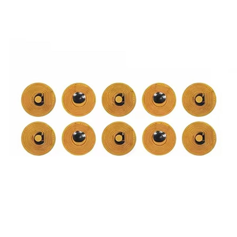 

Set of 10 10mm Diameter High Temperature RFID NFC FPC Tags NXP NFC213 Mini Cards 13.56MHz Anti-Fake Anti-Metal Passive RF Card