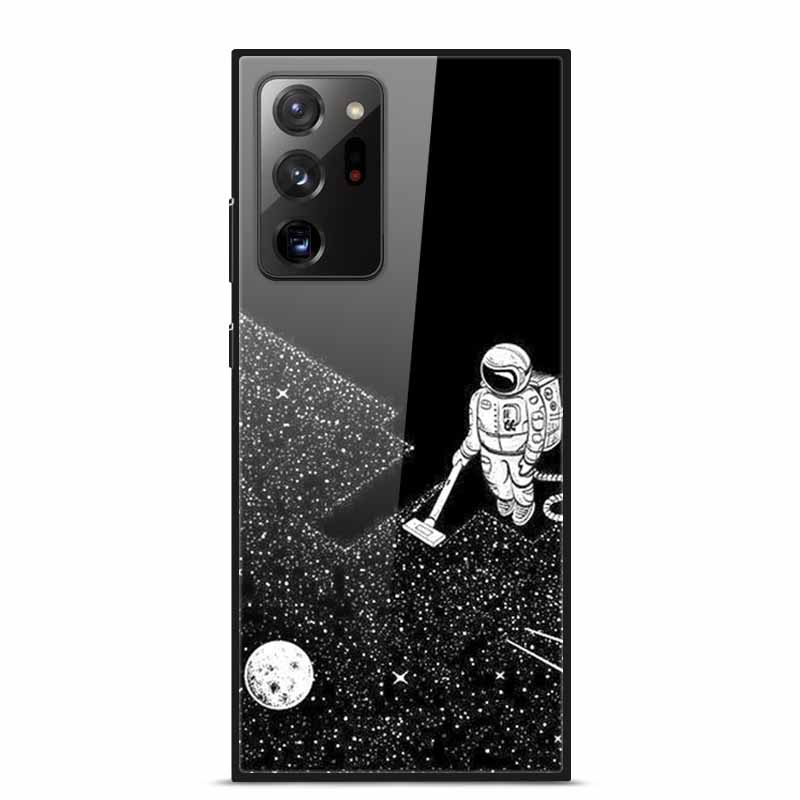 Glass Back Cover For Samsung Note 20 Ultra Case Tempered Glass Case For Samsung Galaxy S21 Ultra Case S 21 Note20 Ultra Funda