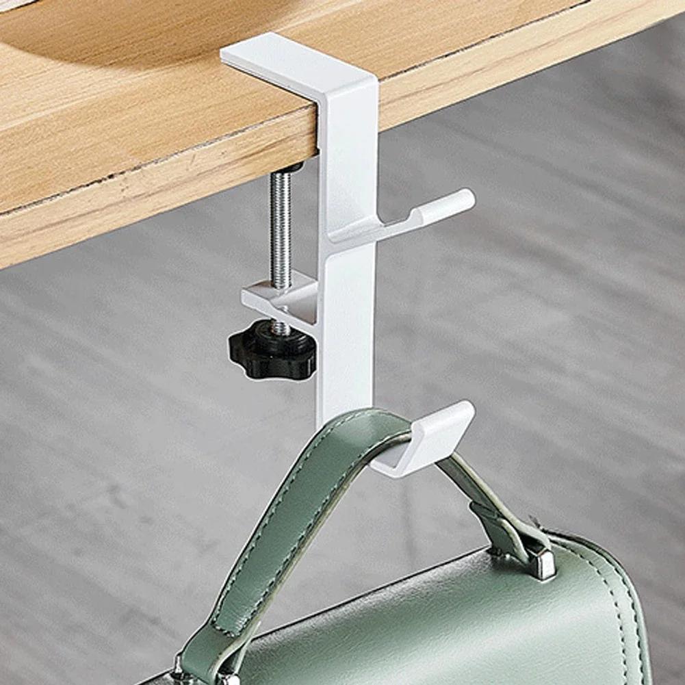 Punch-free Desk Edge Hook Adjustable Gaming Headset Desk Hanger Backpack Storage Hanging Hook Holder  Home Office Organizer