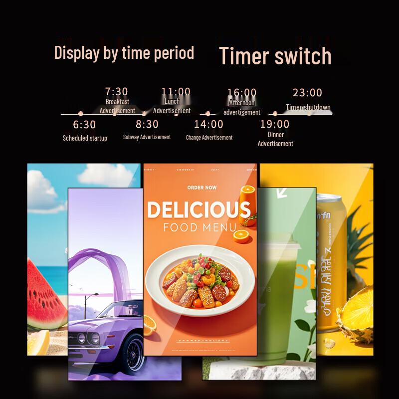 D&Q Vertical Digital Signage Display CN plug (adapter included)