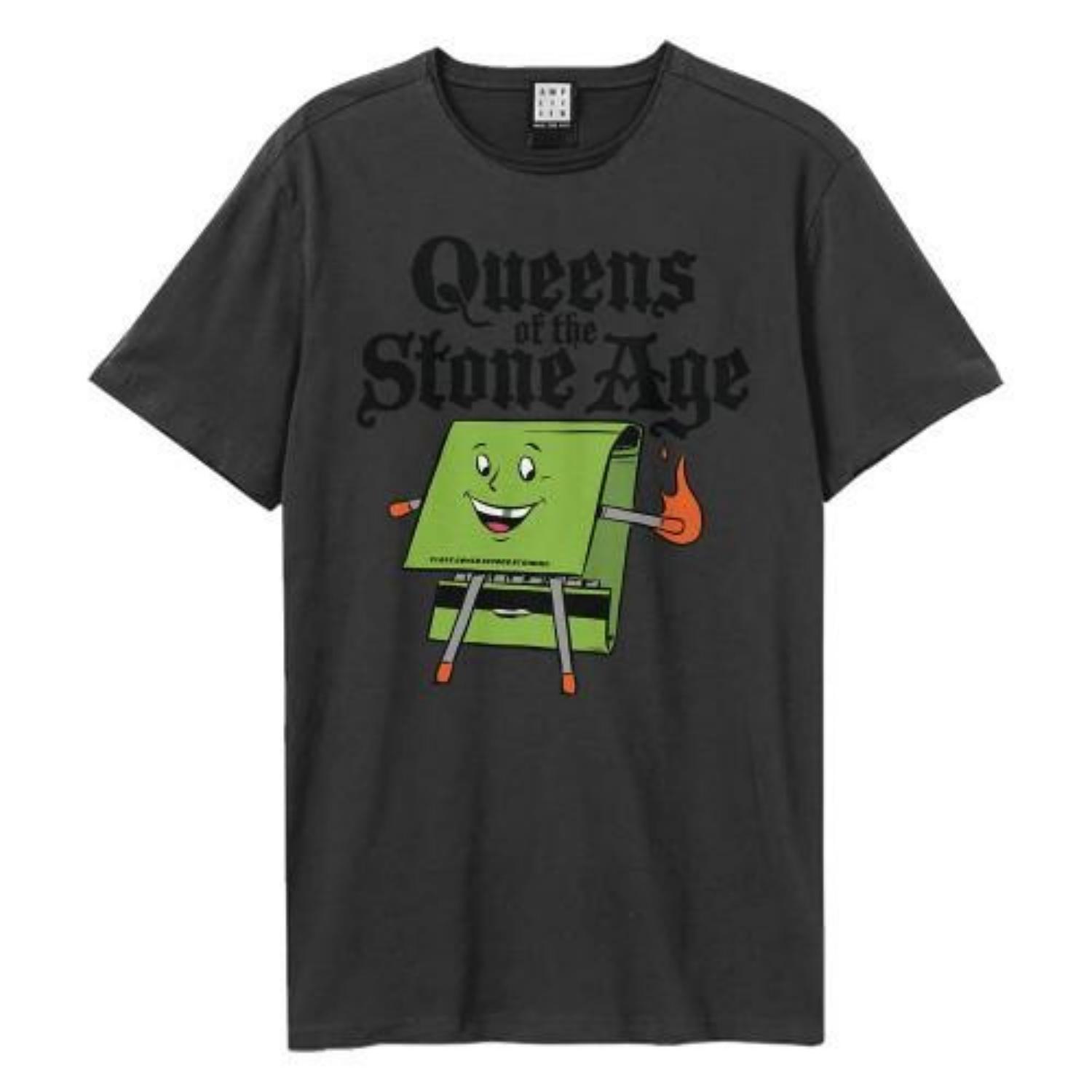 Amplified Unisex Adult Match Box Queens Of The Stone Age T-Shirt S