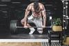Photomural Bodybuilder With A Barbell Washable Fleece 368x280