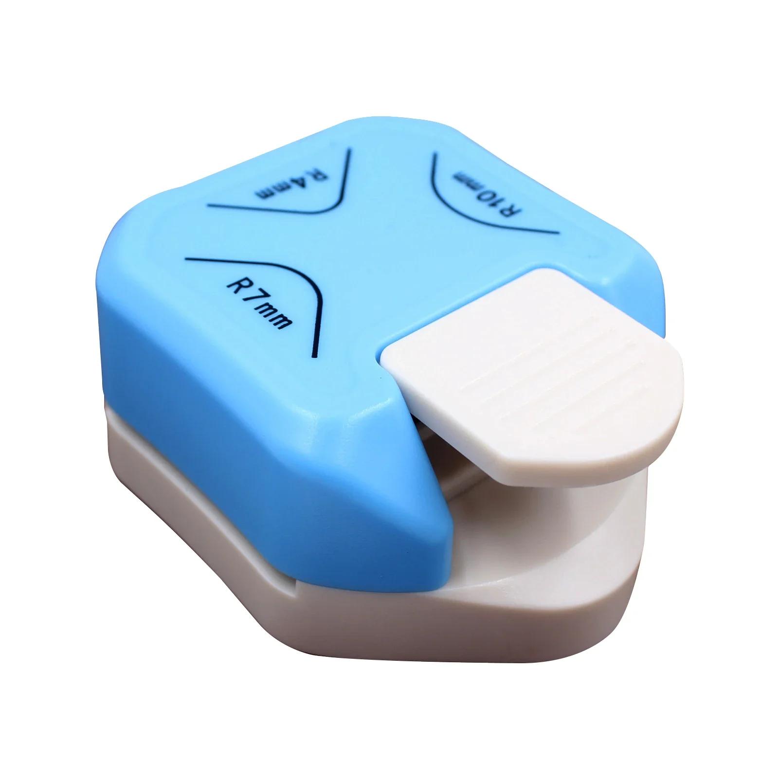 

3 in 1 Corner Rounder Cutter for Scrapbook Cards Crafts Metal Plastic Design Paper Edge Maker 4mm 7mm 10mm 1 синий