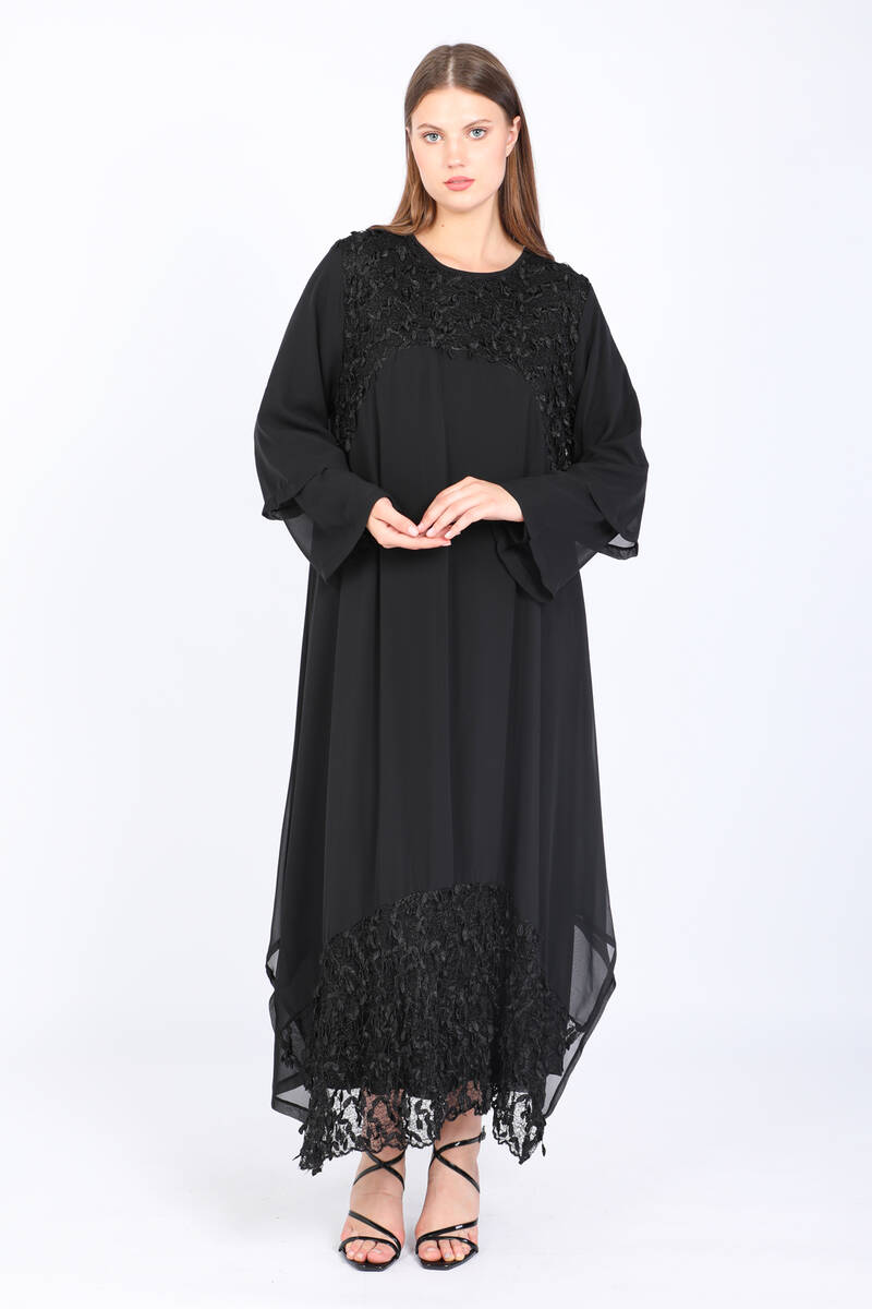 

Женское платье больших размеров для активного отдыха, черное