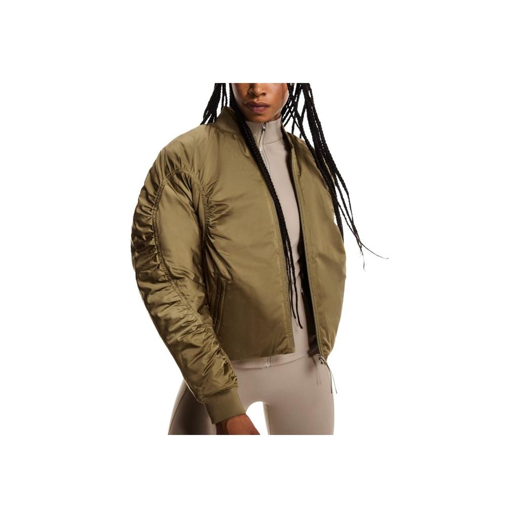 On Bomber Fashi Solid Color Zipper Versatile Flight Jacket Women jackets 1WF31113850