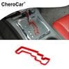 Red Gear Shift Knob Panel Cover Trim  for Dodge Challenger 2009-2014 Accessories
