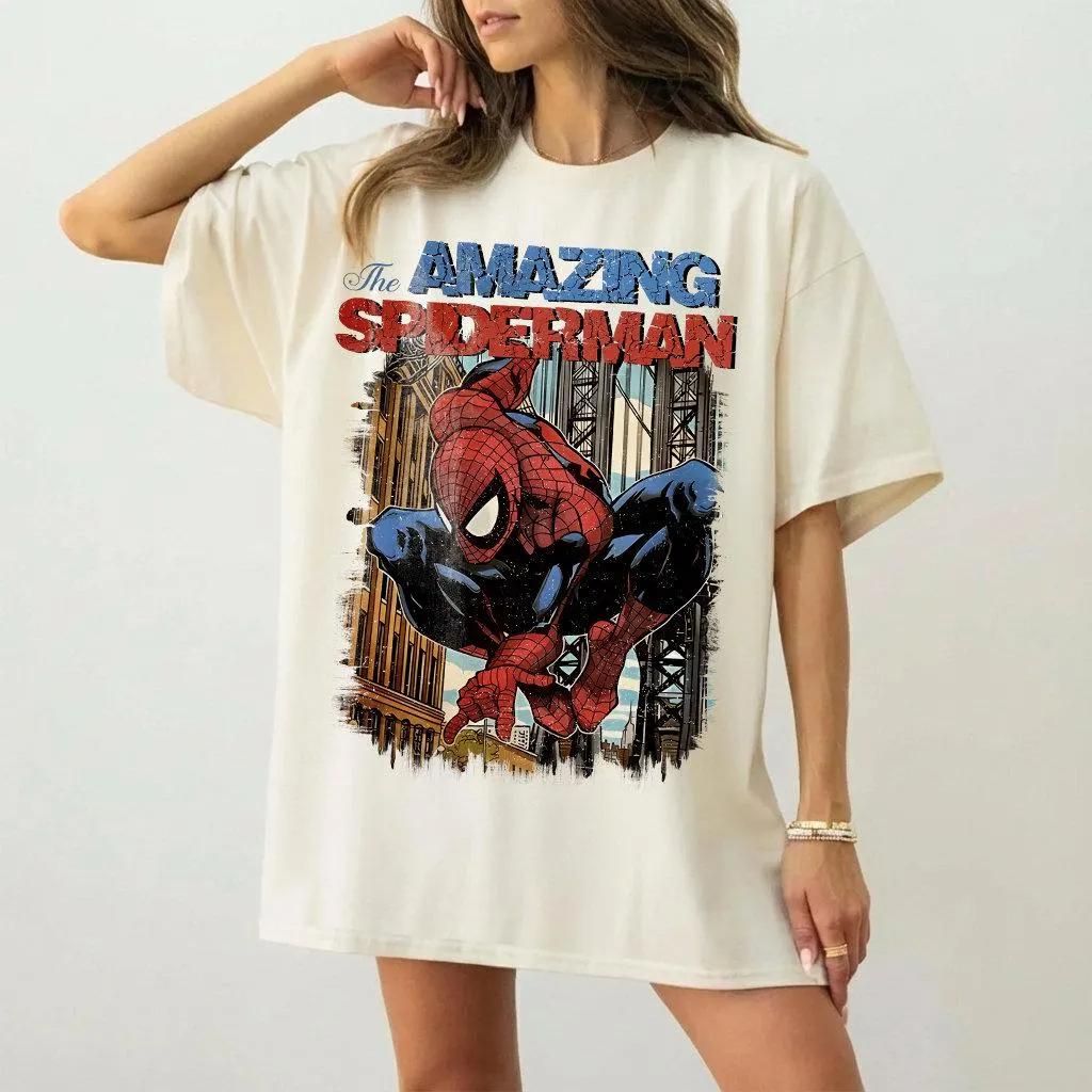 Brand New Day Spiderunisex 2026 New Film Vintage Comic Print Unisex Casual Streetwear Tshirt