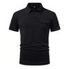 Man Pocket Designer Polo Shirt Summer Tops Short Sleeve Solid Color Golf Camisa Streetwear Masculina Mens Tee Shirt Homme