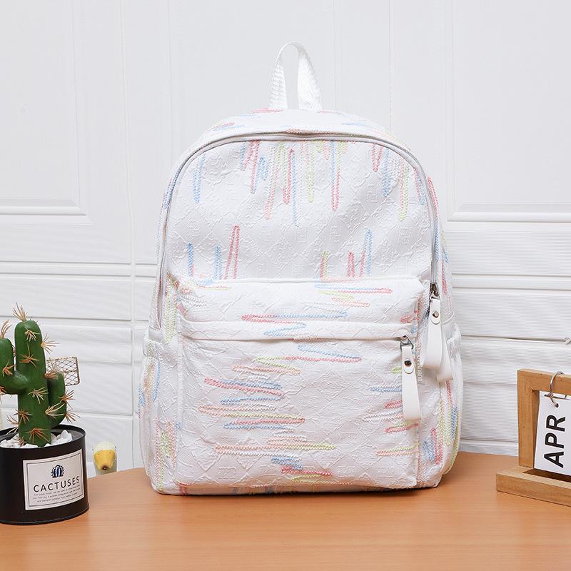 Schoolbag Female New Cartoon Graffiti Middle and High School Students Backpack Large Capacity Backpack Small Fresh Cute Students