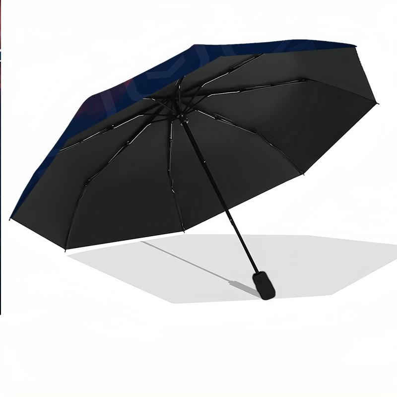 Sydney Roosters Print Auto 8?Ribs Folding Umbrella Wind Resistant Lightweight Automatic Umbrella For Daily Travel