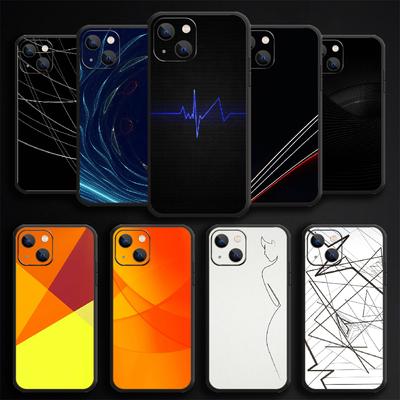 Custodia per telefono con linea astratta per iPhone Samsung Galaxy Redmi Xiaomi Oppo OnePlus Note SA 7 8 9 10 11 12 13 14 20 21 22 23 53 54 Pro Max Plus Ultra