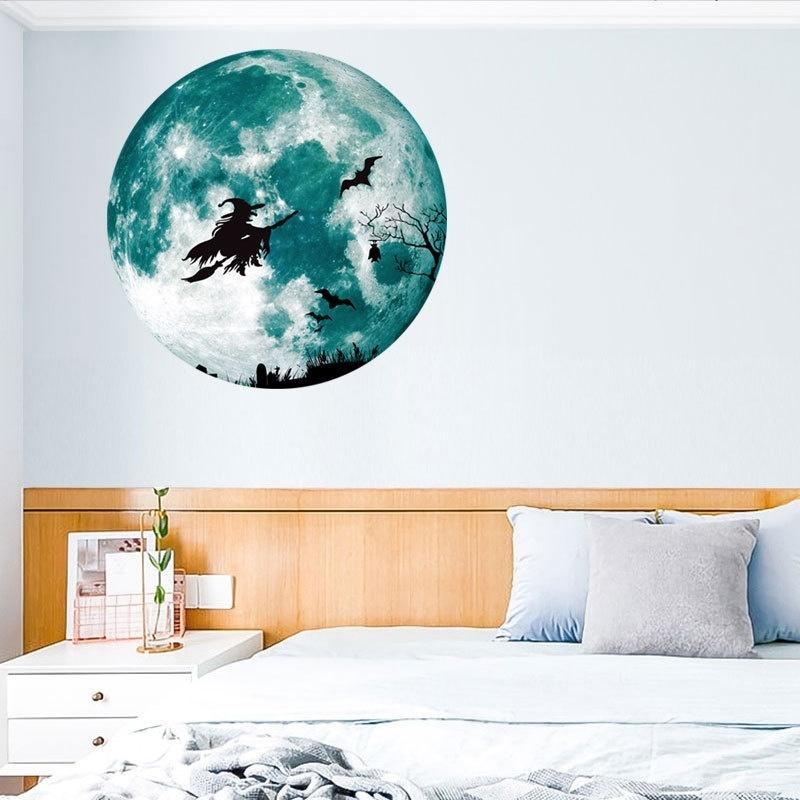 Glowing In The Dark Wall Glass Sticker Halloween Decoration Decals Luminous Home Ornaments