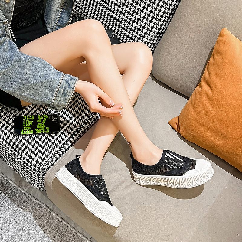Autunno Estate Nuove Scarpe da Pescatore Casual Sportive Multiuso con Fondo Spesso e Punta Tonda Donna