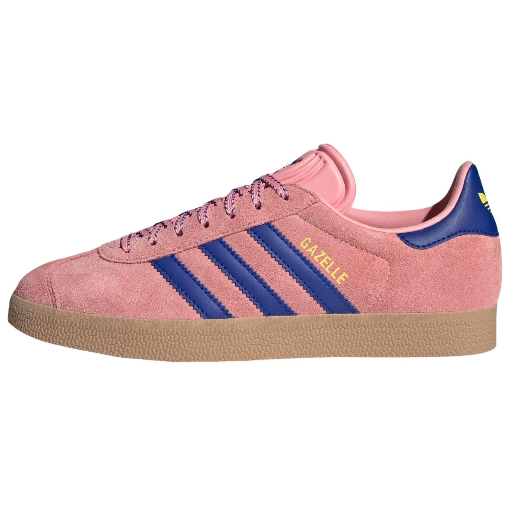 

Новые Adidas Originals Gazelle Полурозовый Блеск Яркий Голубой Чистый Серный JH7213 36.5