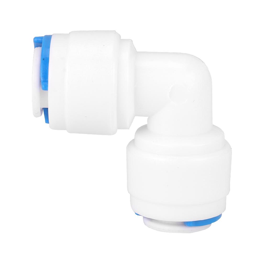 PE Pipe Connector Joint for Water Purifier Pipe Fitting (4040 G1/4 Elbow Extension Joint 5Pcs)