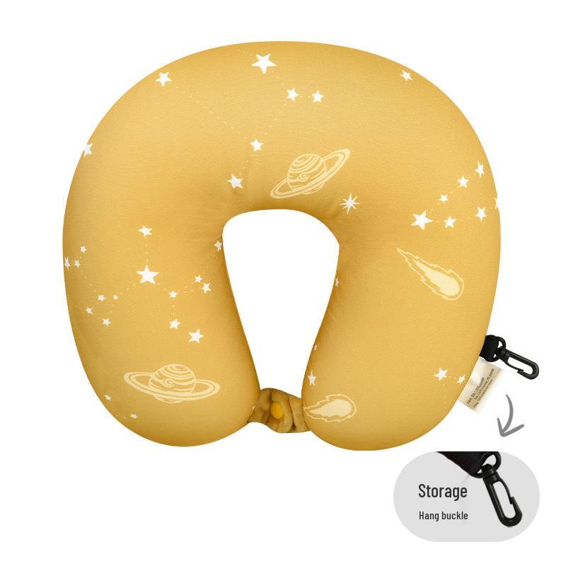 U-Shaped Foam Neck Pillow for Travel, Office Naps, and Car Support