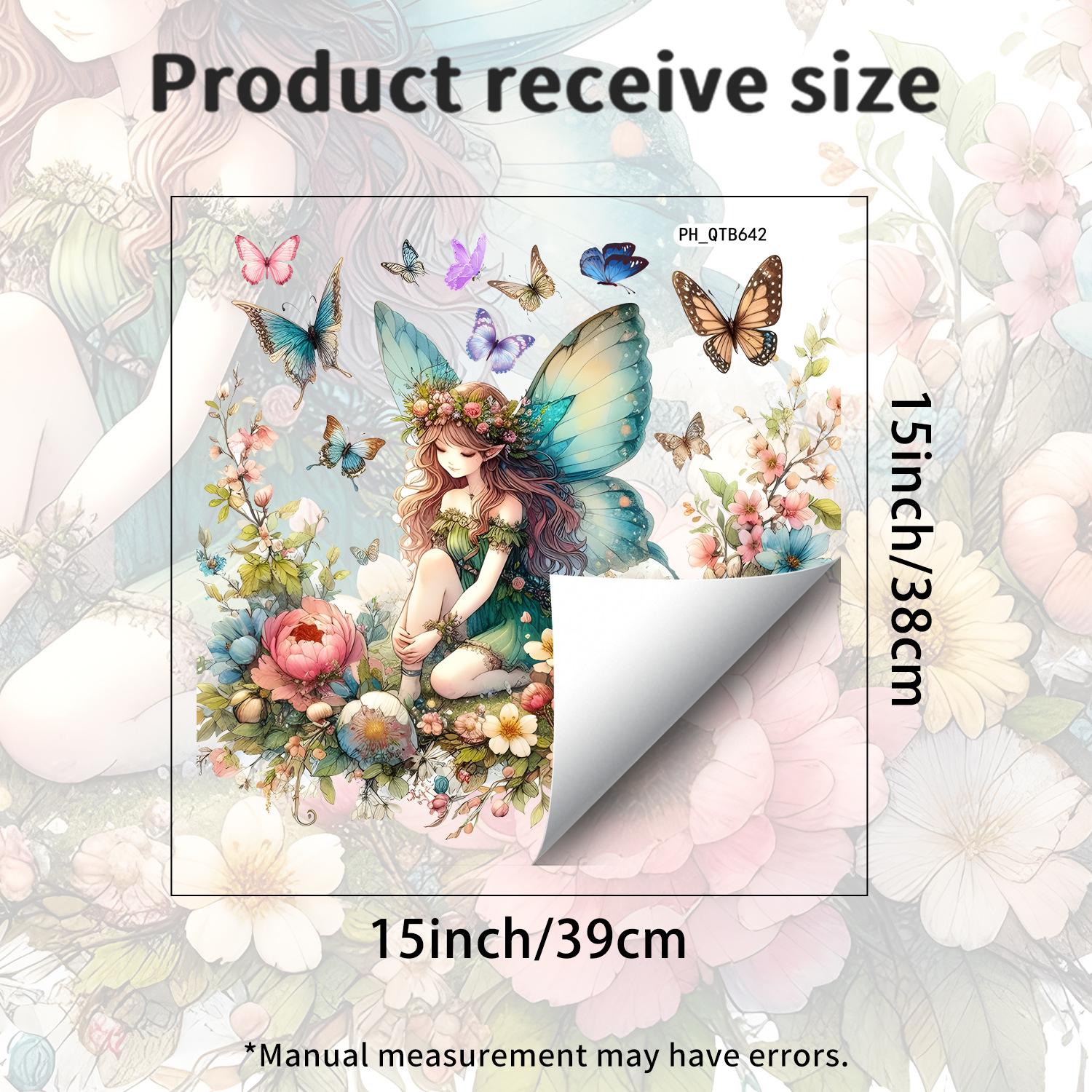 

Elf and Flower Butterfly Theme Bedroom Living Room Children s Room Stickers