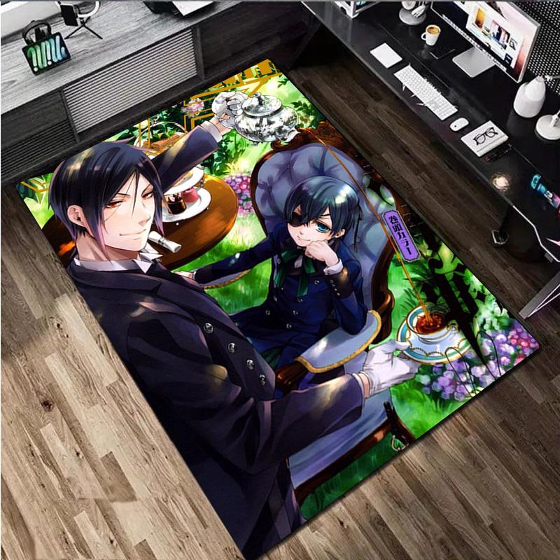 Black Butler Rug - Home carpet Office Decorative Carpet For Living Room Bedroom Door Mat Floor Rug Computer Chair Area Rug