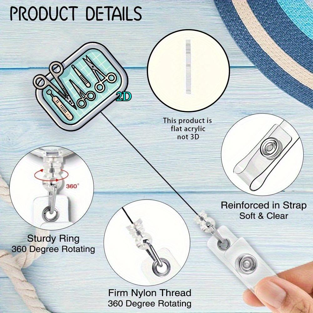 Cute nurse badge clip with charming medical design, ideal for nurses and doctors.