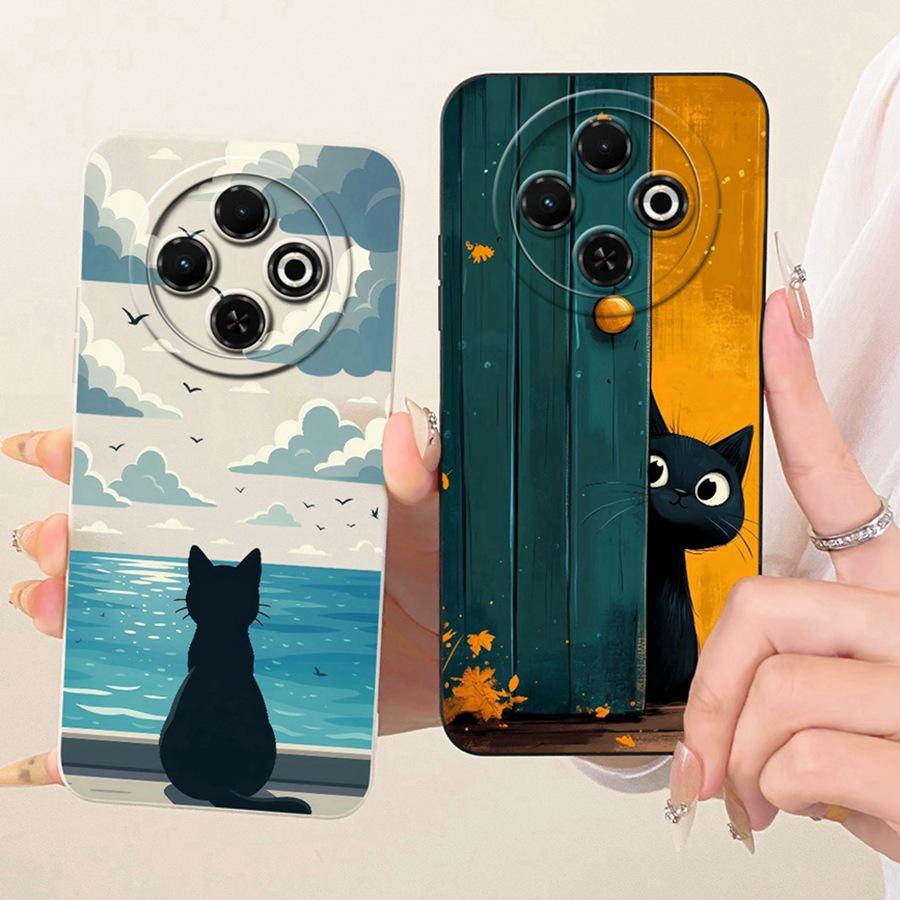 For Tecno Spark 30C  Pro Case Shockproof Soft Silicone Matte Back Cover For Tecno Spark30 30 C  Phone Cases New Design Couqe