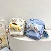 Cinnamoroll Hello Kitty Kuromi Canvas Umhängetasche mit Nähten für den täglichen Gebrauch