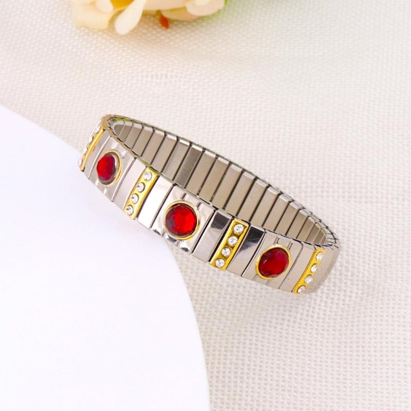 Bohemian Rhinestones Stretch Bracelet Versatile Elastic Rhinestones Wristband Ornament Sophisticated Bracelet Accessory