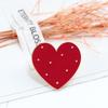 2Pcs/Set Red Heart Shaped Brooches Couple Best Friends Enamel Pins Metal Badges Clothes Backpack Lapel Pin Fashion Jewelry Gifts