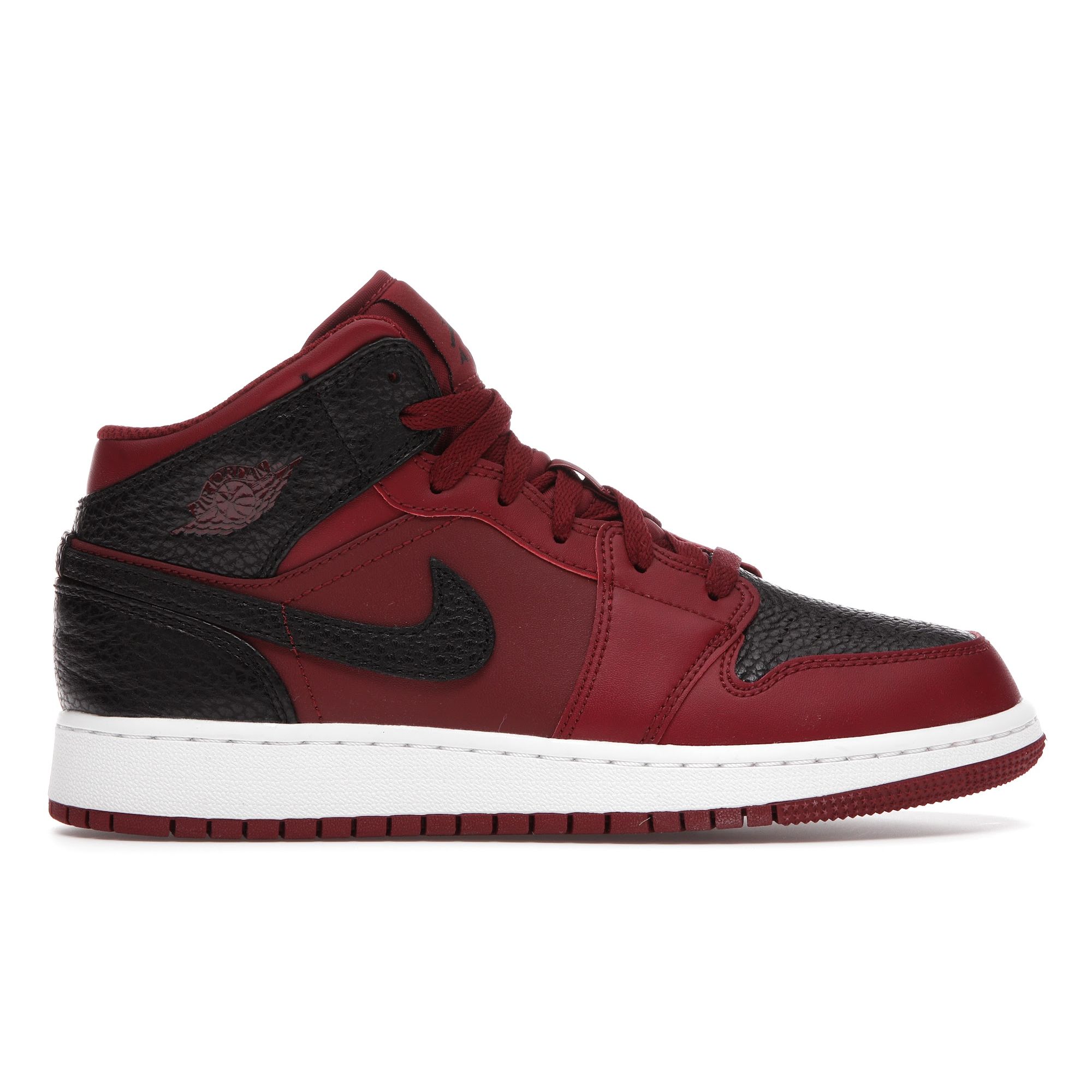 

Кроссовки Air Jordan 1 Retro Mid GS Team Red Black Kids Black-Summit-White 554725-601