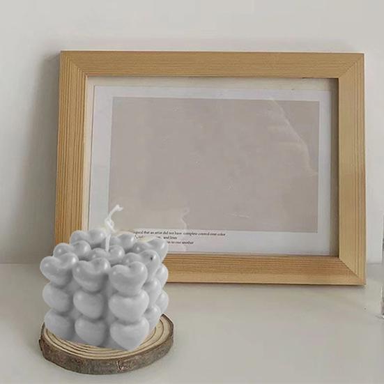 Forma de inimă Cub Lumânare Mold Handmade Ball Bubble Cube Sapun Mold DIY Chocolate Mousse Cake