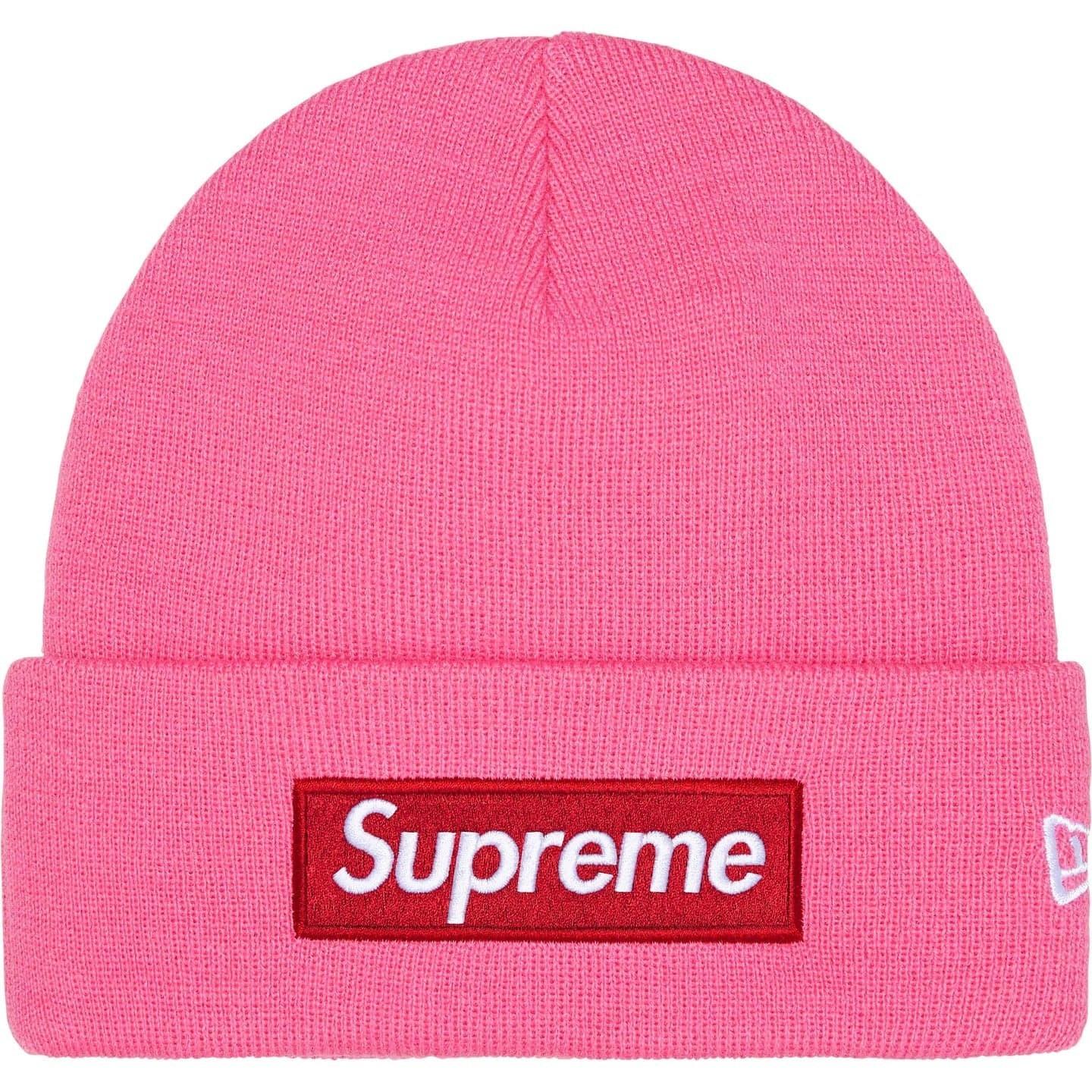 Supreme New Era Box Logo Beanie (25FW) Magenta One-Size