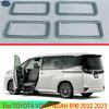 For TOYOTA VOXY/NOAH R90 2024 Car Accessories ABS Chrome Rear Air Vent Frame Trim Cover
