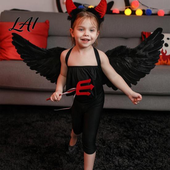 Swan Costume Accessories Angel Wings Feather for Kids Adults Lightweight Fairy Photo Shoot with Elastic Straps Christmas Halloween Party And