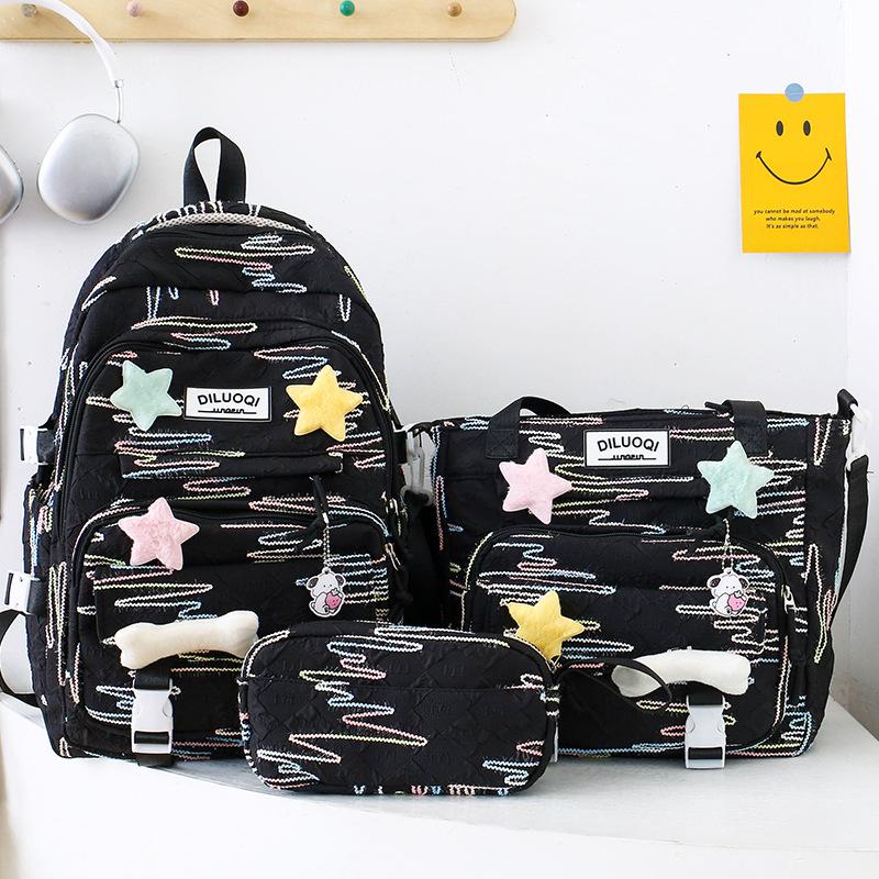 Tornister dziecięcy, uczniowie szkoły podstawowej, dziewczynki, plecak trzyczęściowy o wysokiej wartości dla gimnazjum,