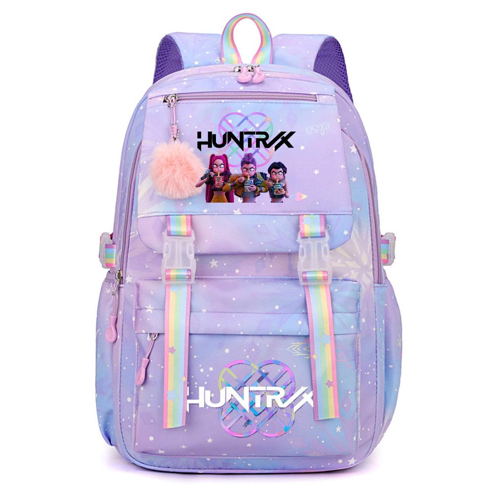 K-Pop Dämonenjäger Bedruckter Wasserdichter Rucksack mit Großer Kapazität Teenger Schüler Mädchen Junge Schultasche Buchtasche Damen Große Kapazität Reisetasche Geschenk